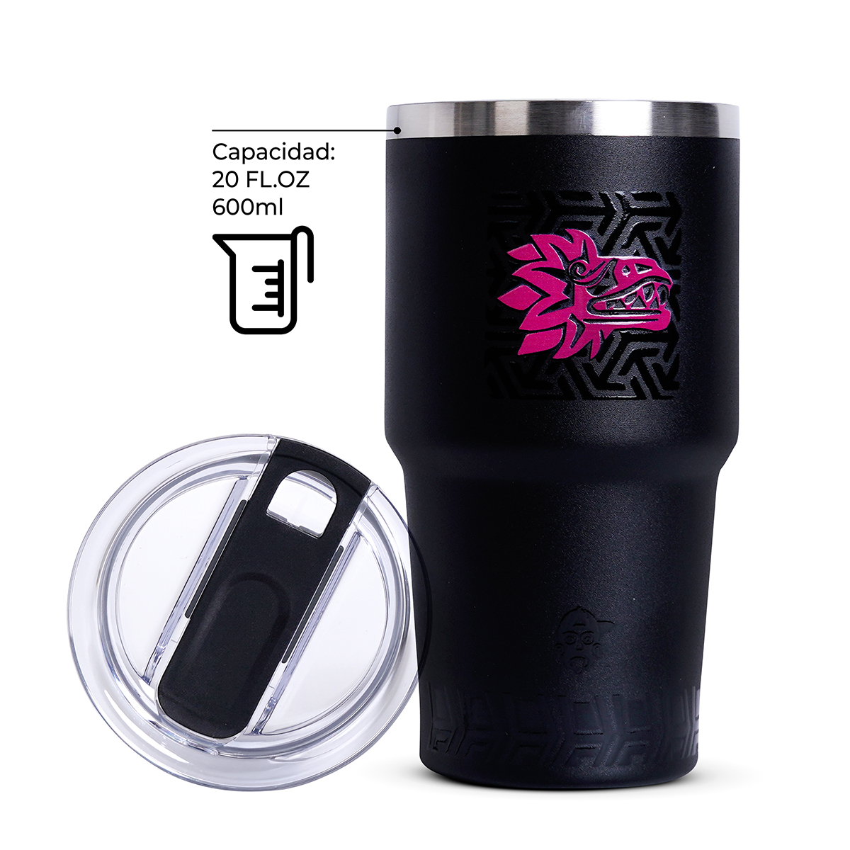 Termo Quetzalcóatl 600ml Doble Pared, Libre de BPA