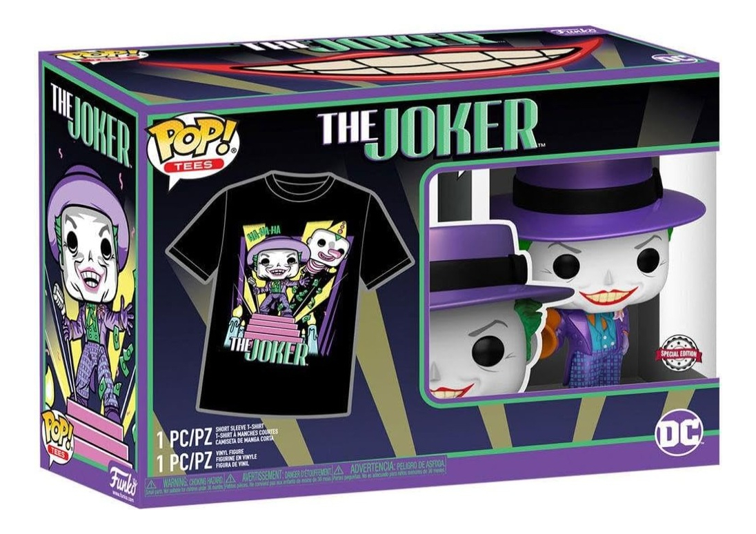 Funko Pop! The joker dc c/playera talla M