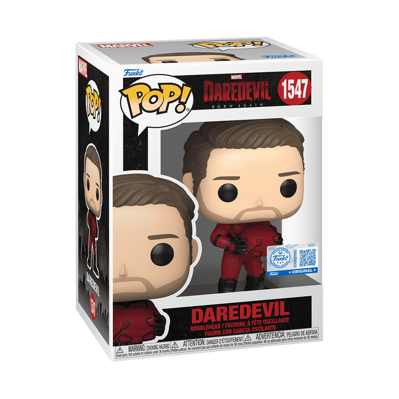 Funko Pop Marvel Daredevil Born Again Daredevil Unmasked Exclusivo
