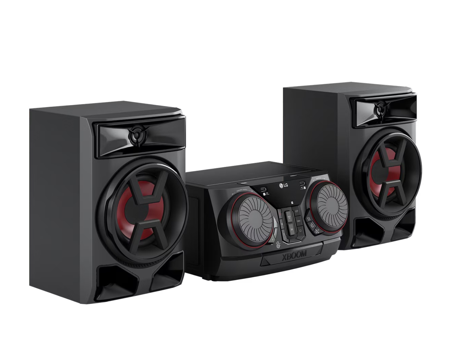 Minicomponente LG CK43N 300W RMS XBOOM Negro/Rojo SYP-Y10