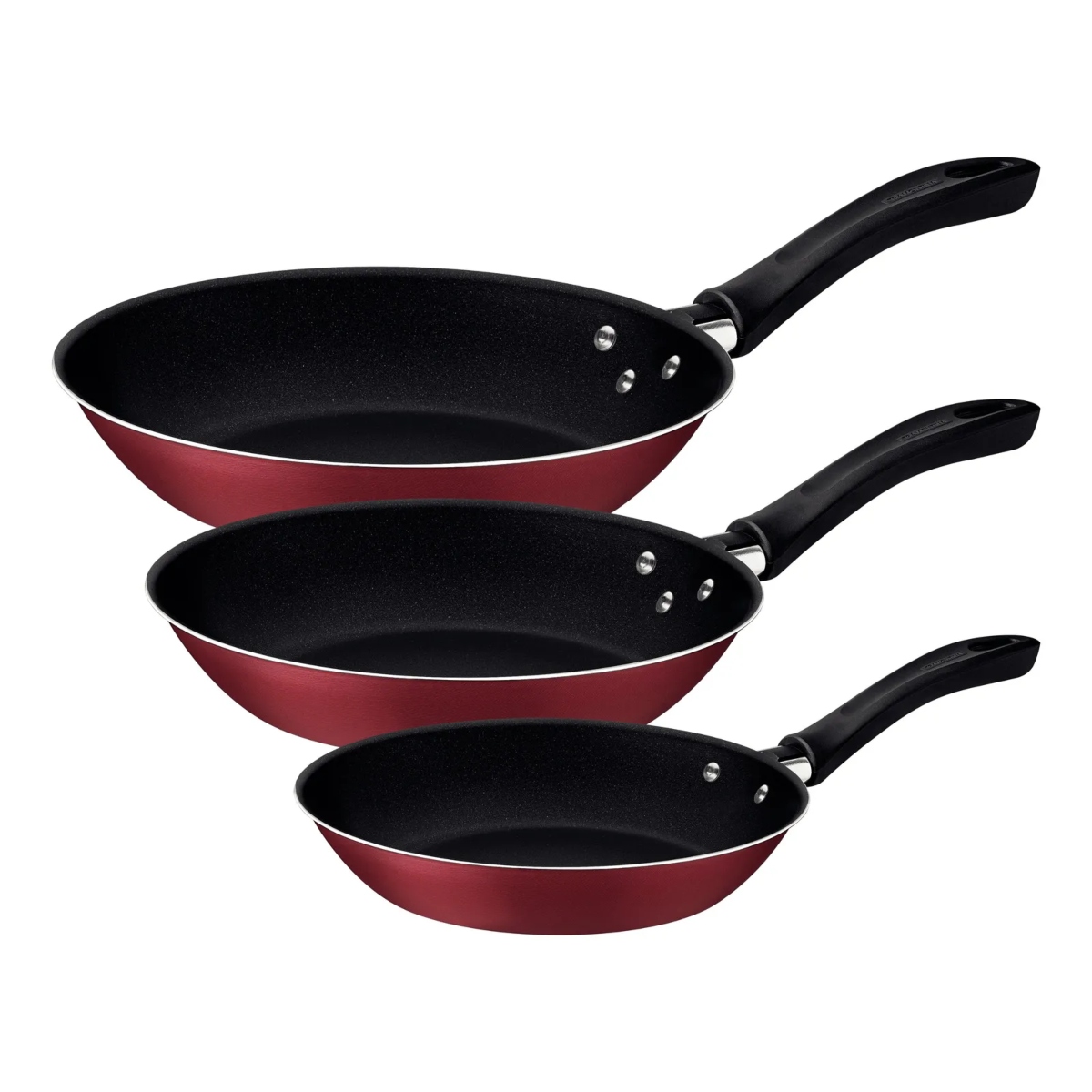 Juego de Sartenes Tramontina 20297509 Linz 3 Piezas Rojo ENDY1
