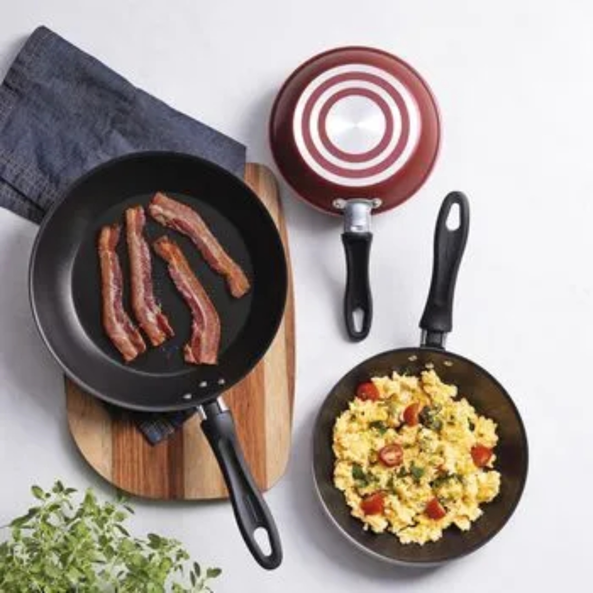 Juego de Sartenes Tramontina 20297509 Linz 3 Piezas Rojo ENDY1