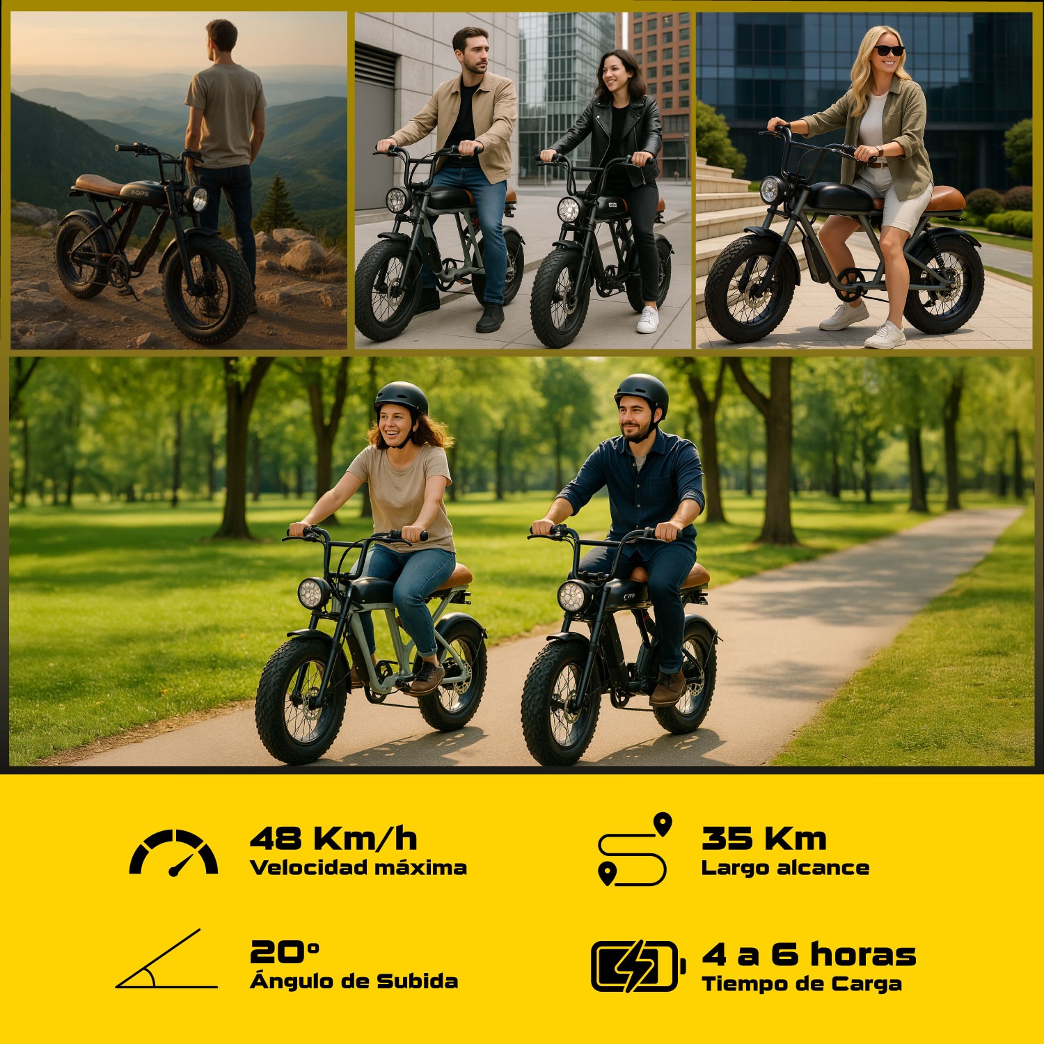 Bicicleta Electrica Montaña Adultos Pedal Asistido 7 Vel