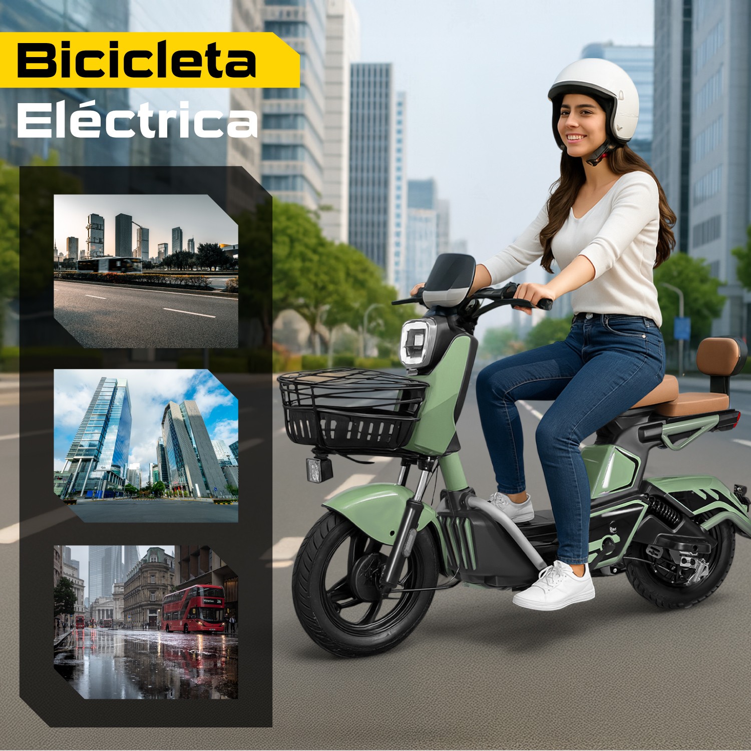 Bicicleta Electrica Moto Bici Scooter 3 Vel 55km/h 500w 12v