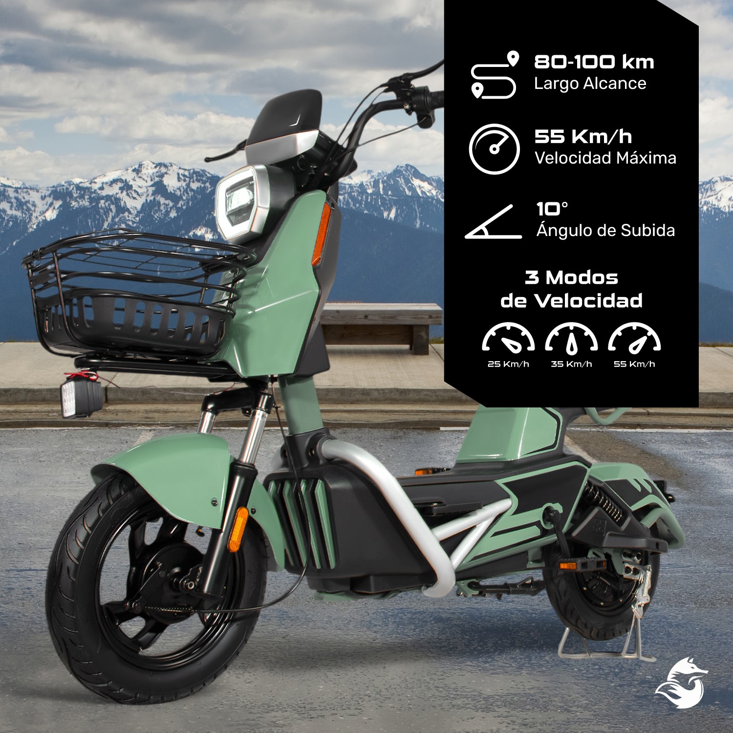 Bicicleta Electrica Moto Bici Scooter 3 Vel 55km/h 500w 12v