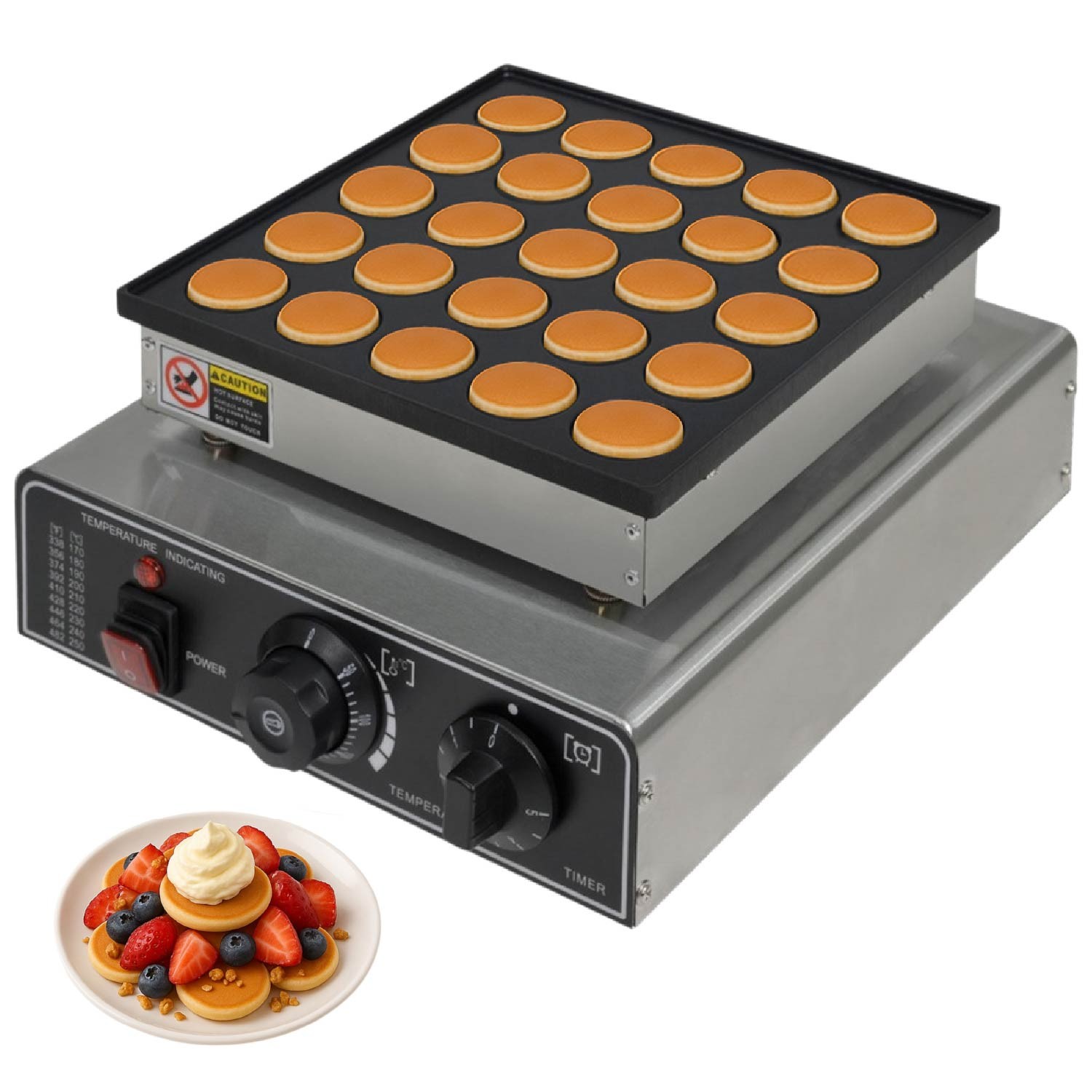 Maquina Industrial Cocina Para Mini Hot Cakes 25 Pz Gutstark