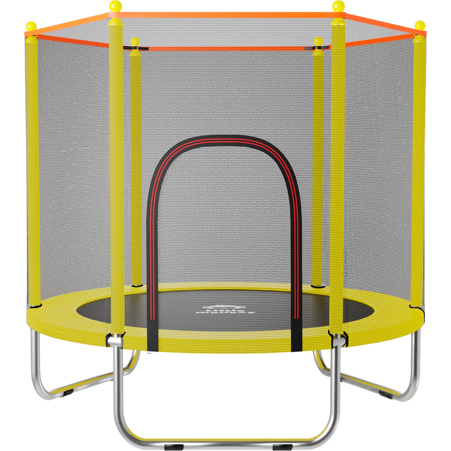Trampolin Tumbling Niños Brincolin Infantil Red Seguridad Amarillo Little Monkey