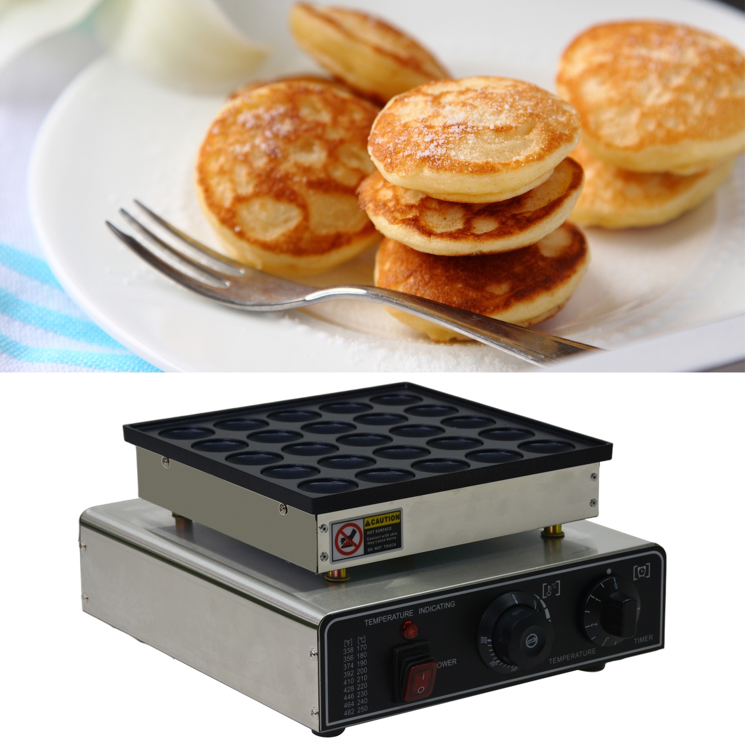 Maquina Industrial Cocina Para Mini Hot Cakes 25 Pz Gutstark