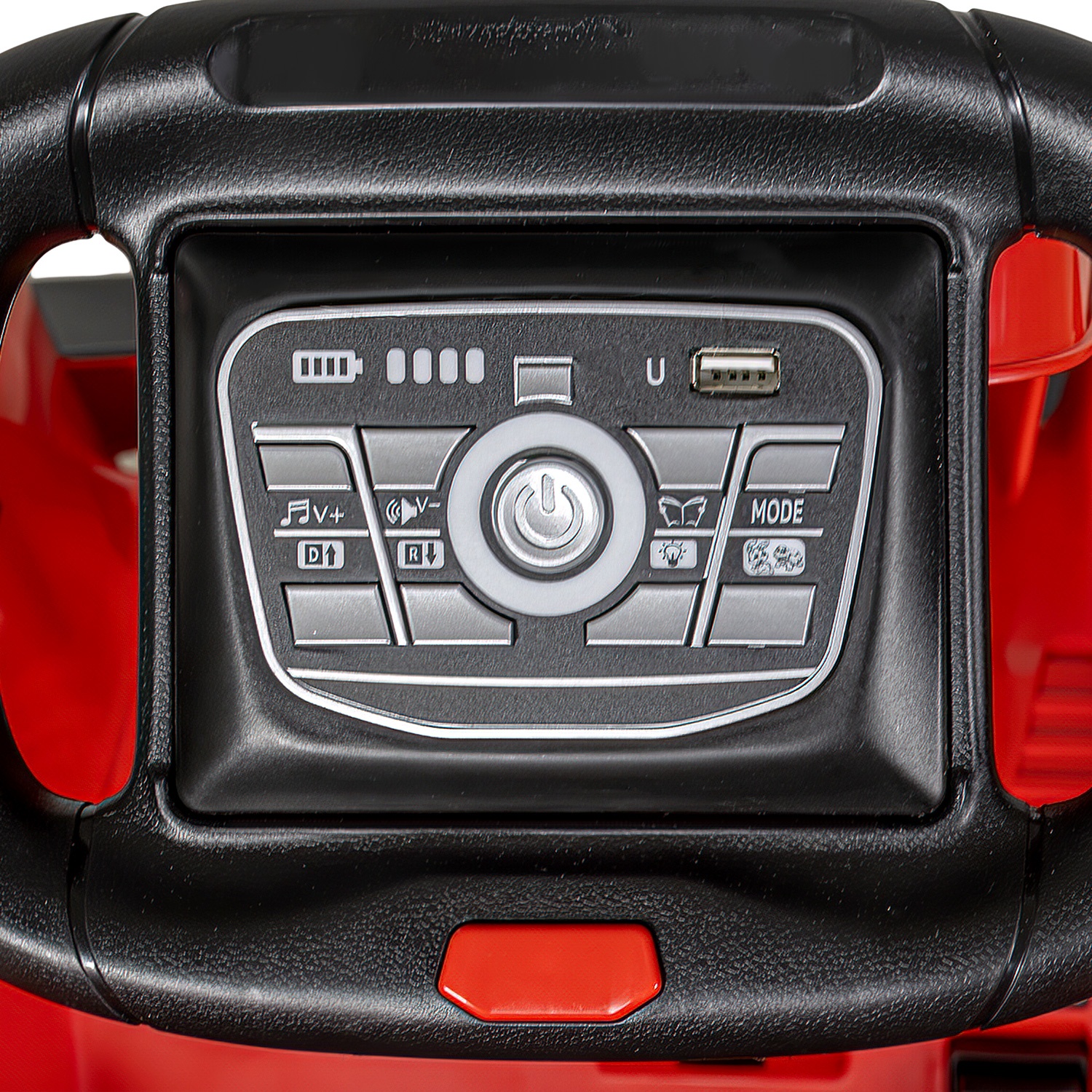 Go Kart Montable 12v Rojo Con Luces Sonido Y Control Remoto Little Monkey