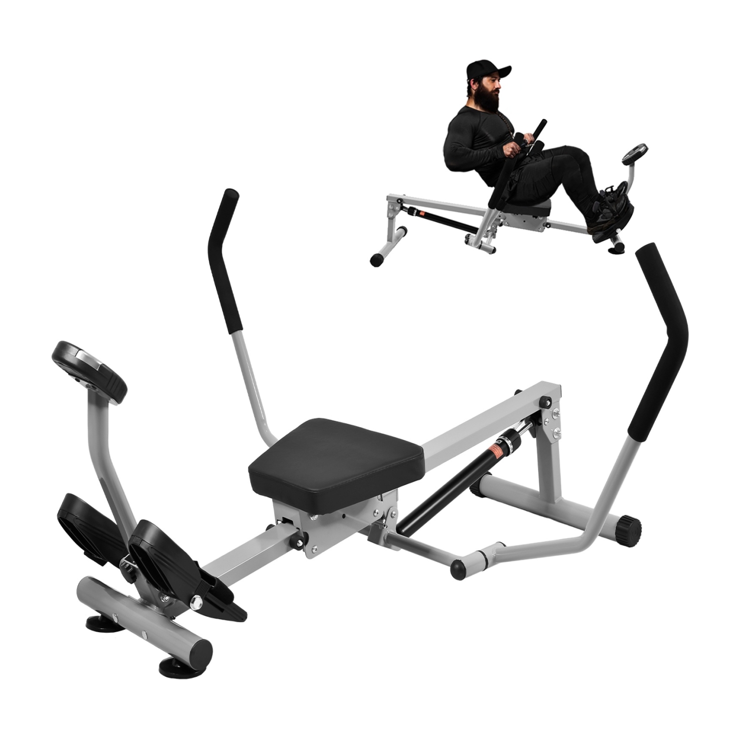 Maquina Remadora Ejercitador 12 Niveles Resistencia Gym 