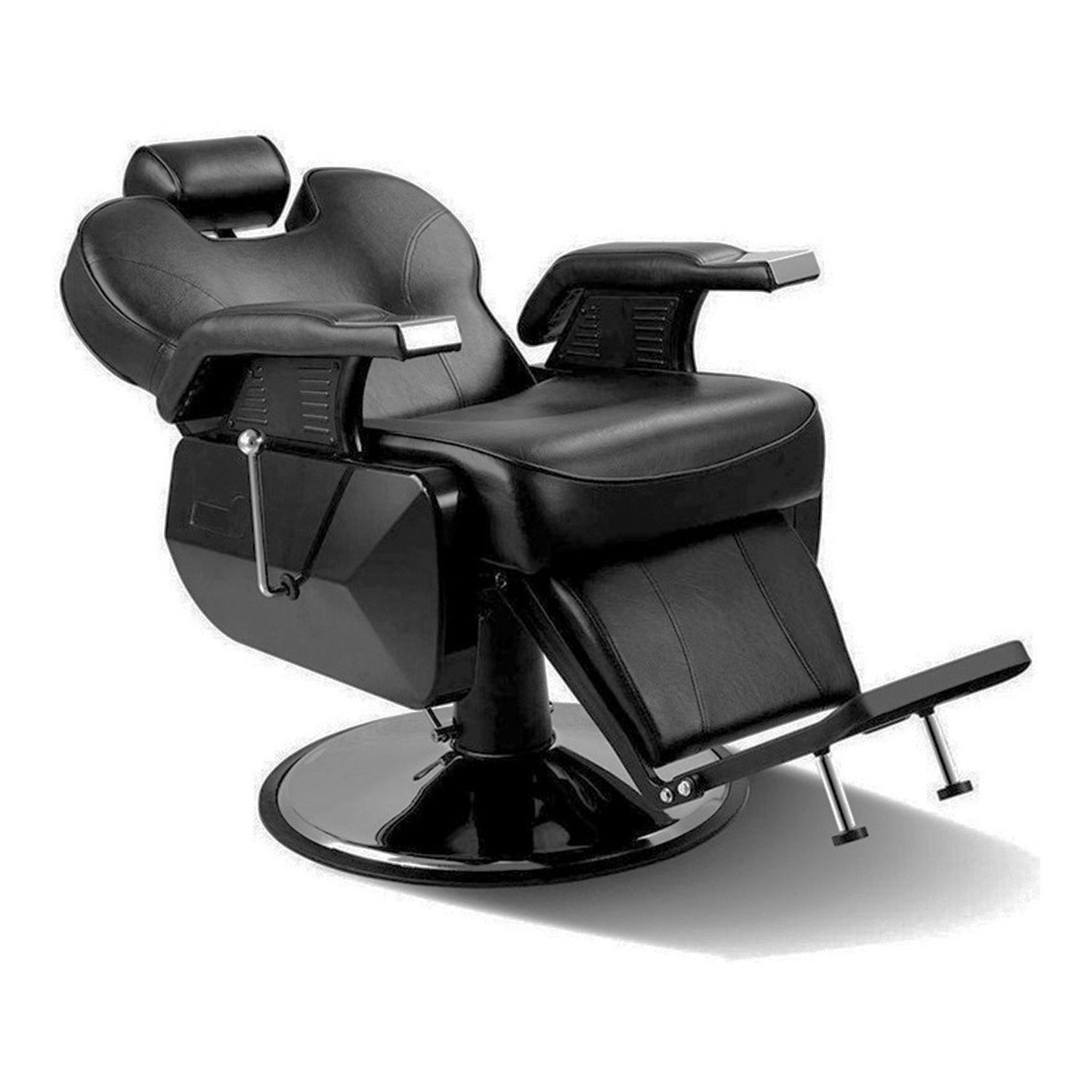 Sillon Silla Barbero Barberia Peluqueria Estetica Neumatico Negro Nanofort