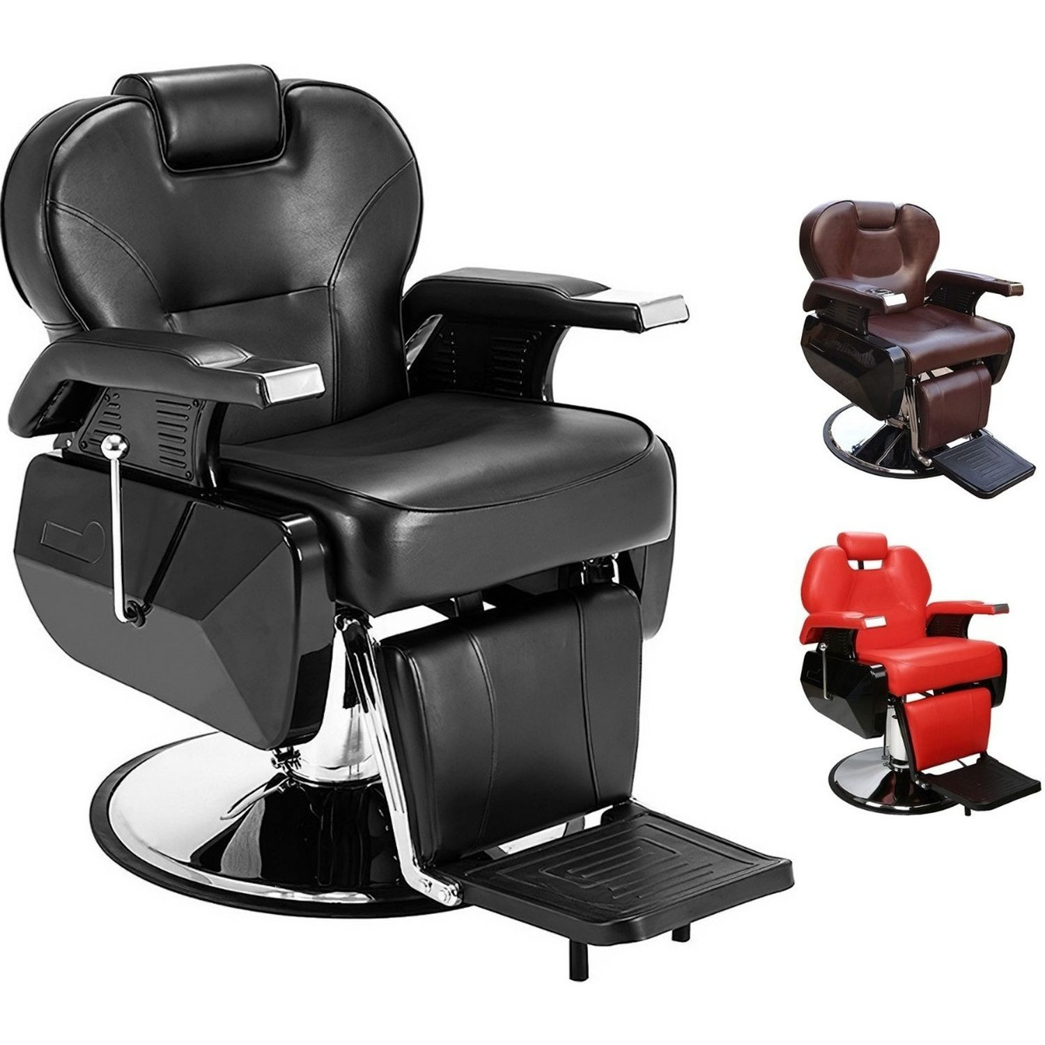Sillon Silla Barbero Barberia Peluqueria Estetica Neumatico Negro Nanofort