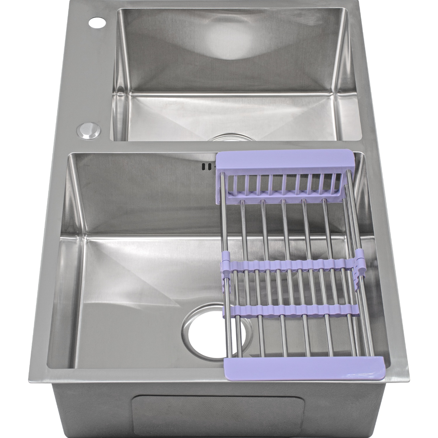 Fregadero Acero Inoxidable 2 Tinas Anti-ruido + Escurridor Gutstark