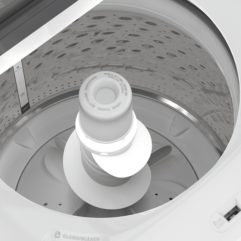 Lavadora Whirlpool 8MWTW2024WJM 20 kg  Tapa de Cristal Templado