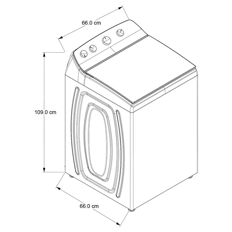 Lavadora Whirlpool 8MWTW2024WJM 20 kg  Tapa de Cristal Templado