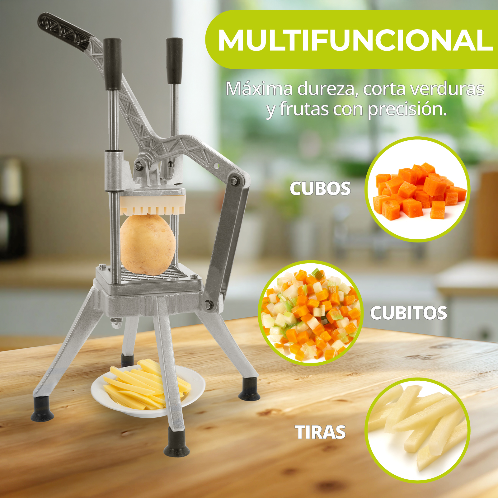Cortadora De Papas A La Francesa Onof Picadora En Cuadritos