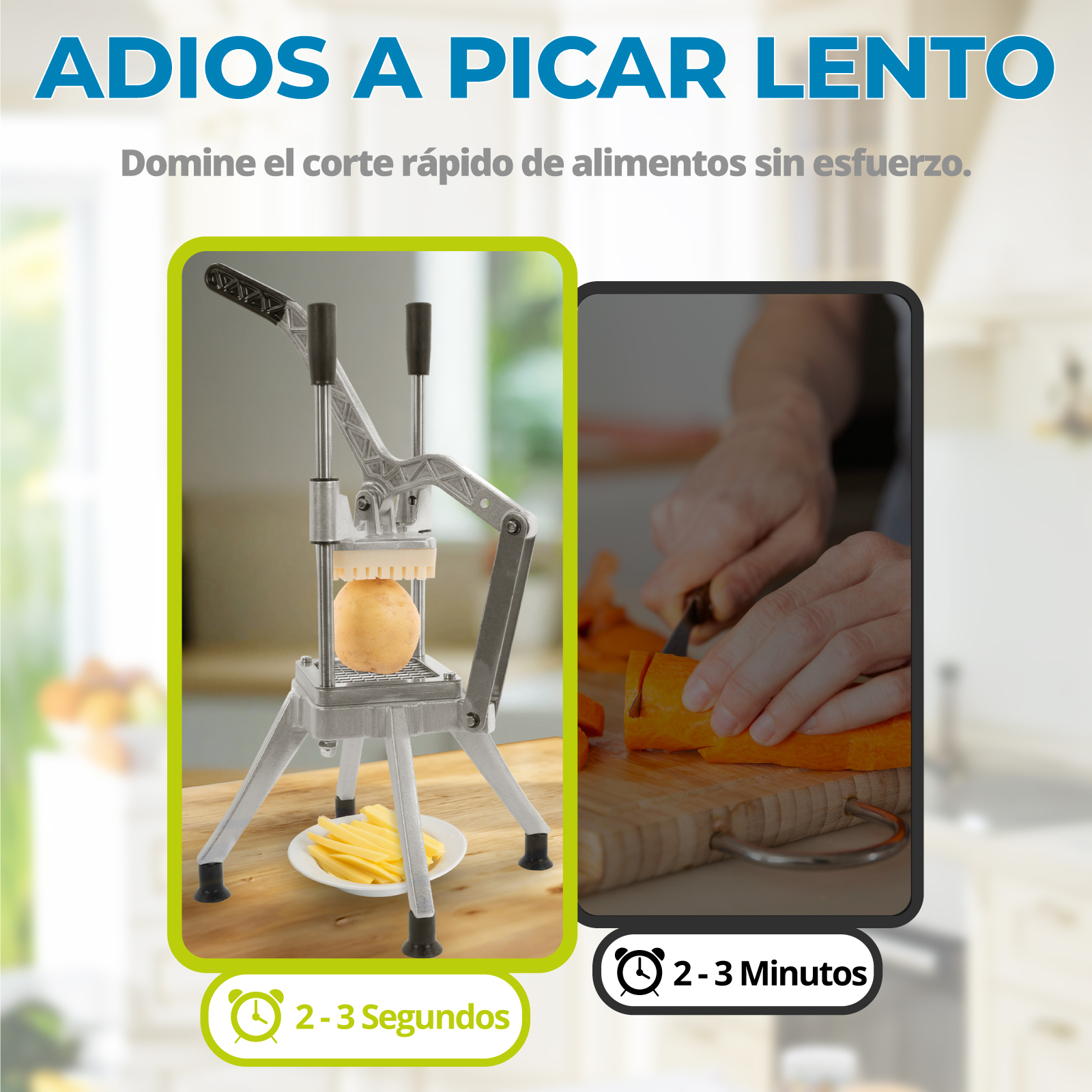 Cortadora De Papas A La Francesa Onof Picadora En Cuadritos