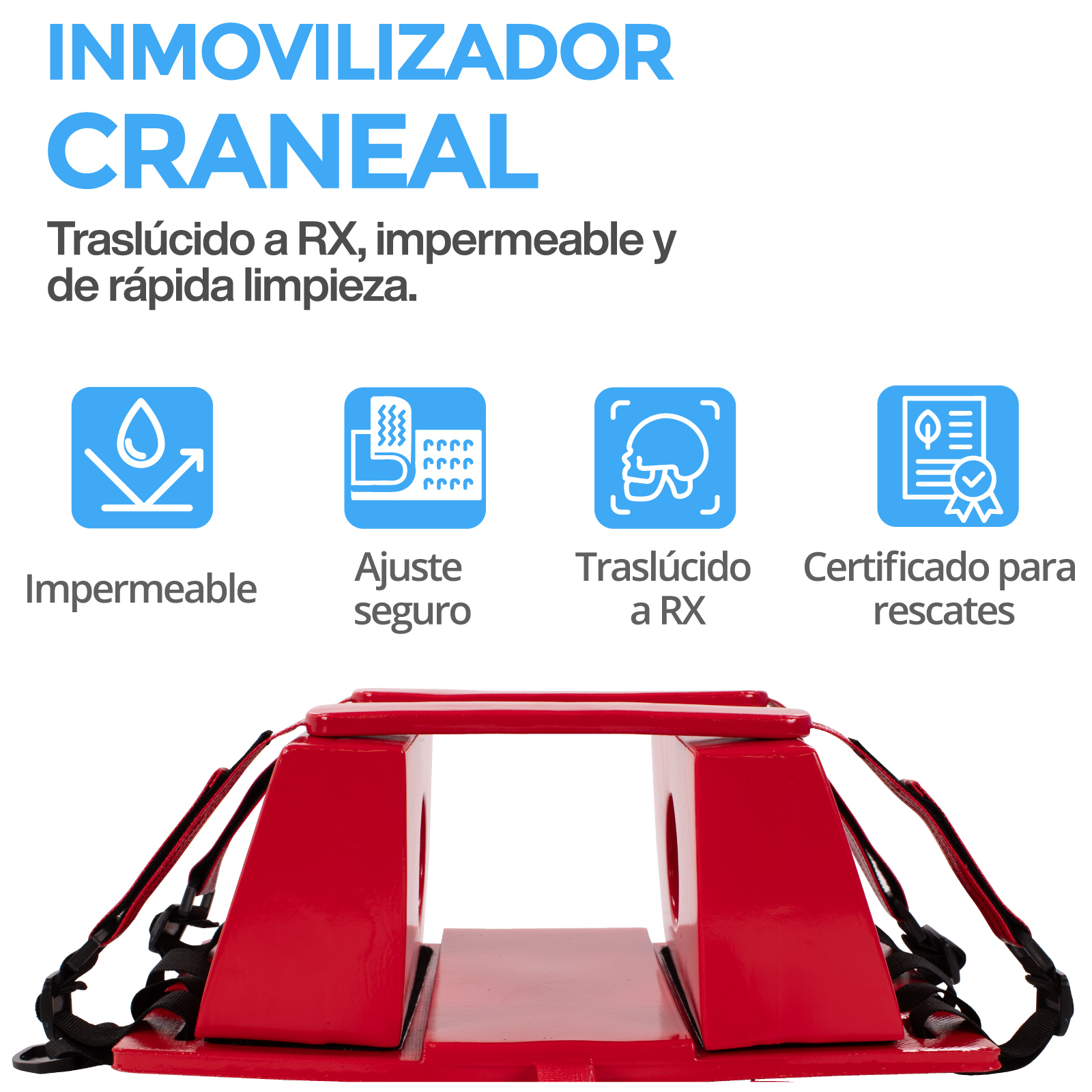 Kit De Inmovilizacion Camilla Rigida Onof Traslado Medico
