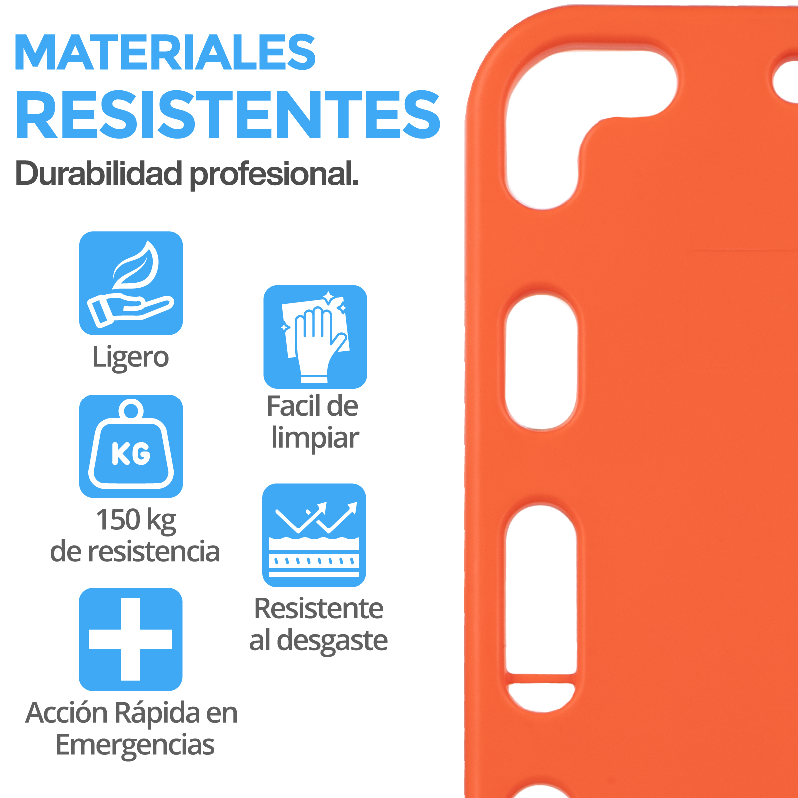 Kit De Inmovilizacion Camilla Rigida Onof Traslado Medico