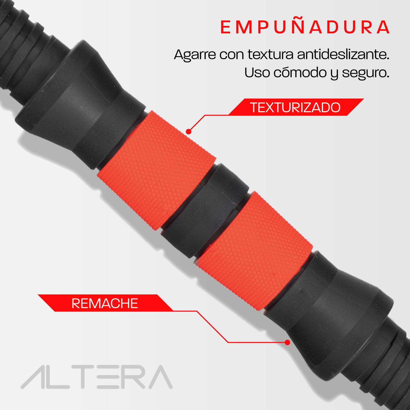 Set Mancuernas Altera Barra Ajustable Total 40kg Disco Pesas