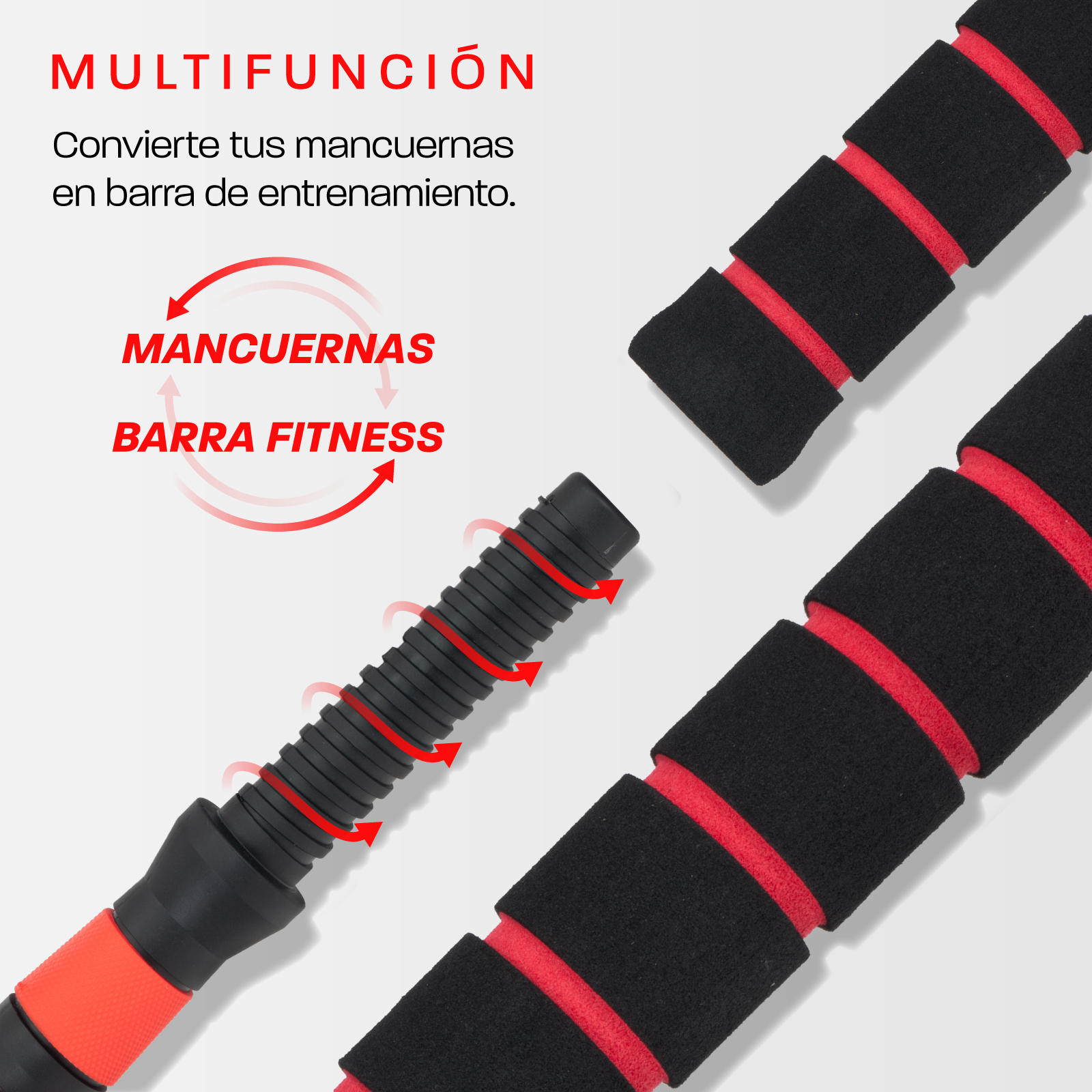Set Mancuernas Altera Barra Ajustable Total 40kg Disco Pesas