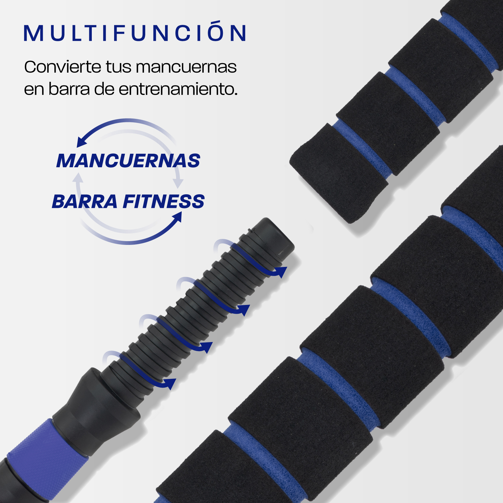 Mancuernas Ajustables Altera Barra Recta Pesas 30 Kg Total