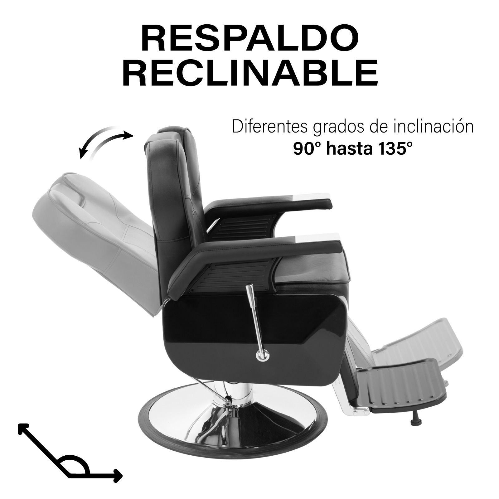 Sillon Barbero Peluqueria Silla Barberia Estetica Rudo