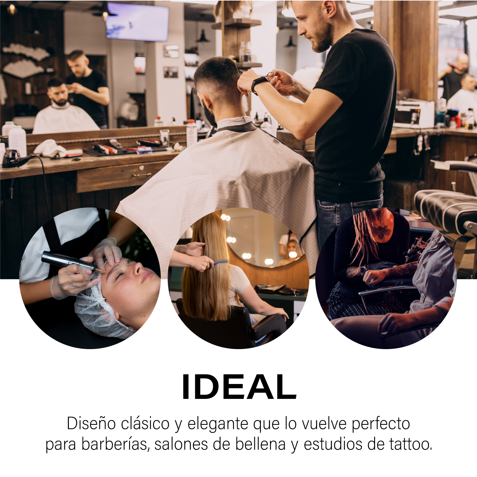 Sillon Barbero Peluqueria Silla Barberia Estetica Rudo