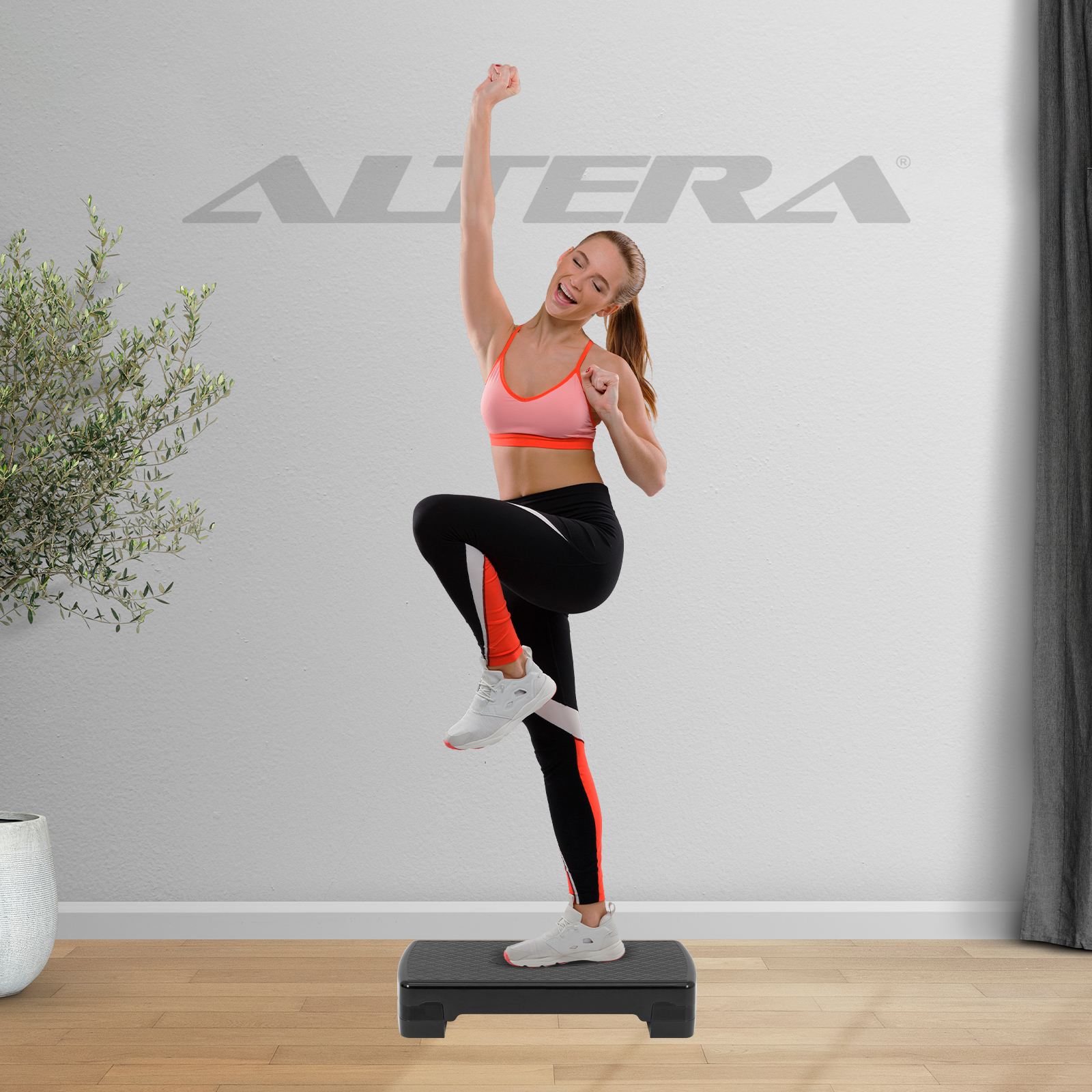 Banco Escalon de Ejercicio Step Rutinas Aerobics Ajustable Negro