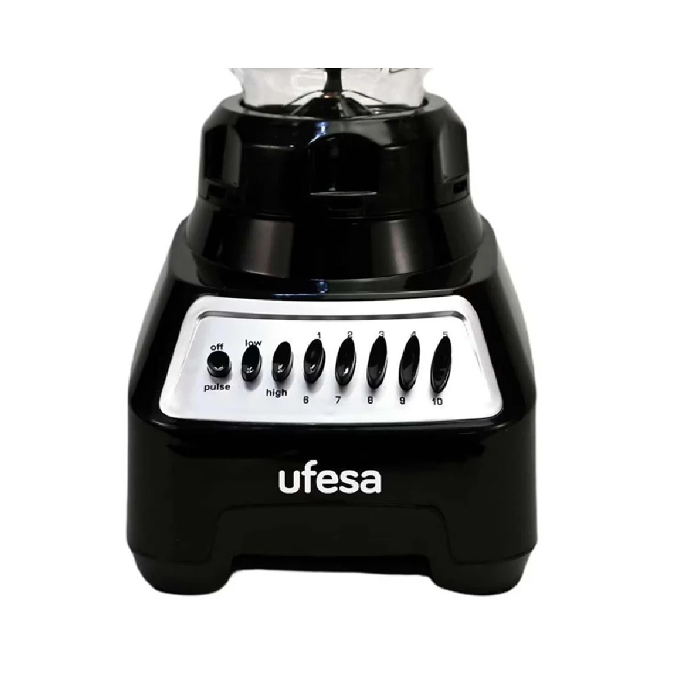 Licuadora Ufesa Vaso De Vidrio 1.5 Litros Negra Bs7020-mg529