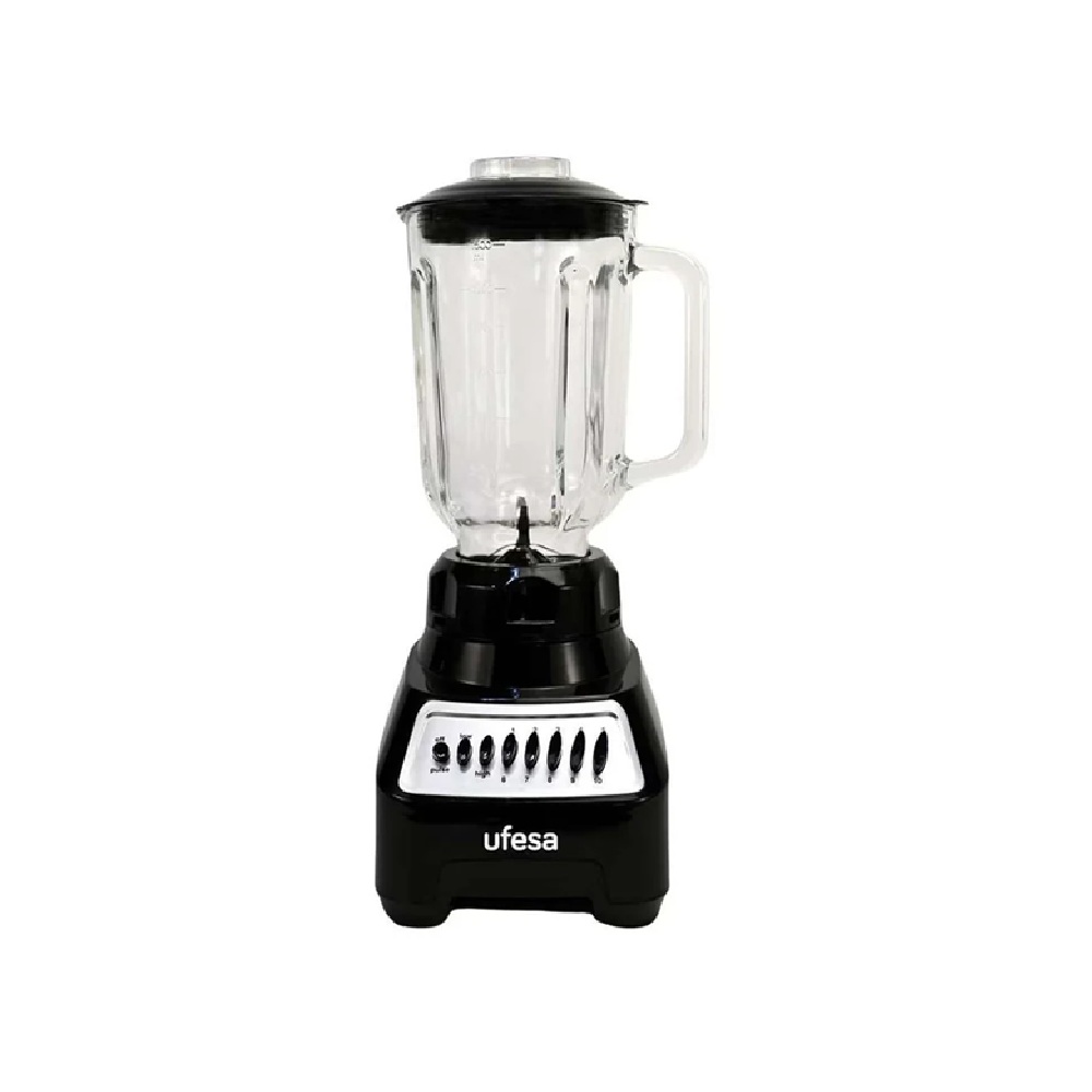 Licuadora Ufesa Vaso De Vidrio 1.5 Litros Negra Bs7020-mg529