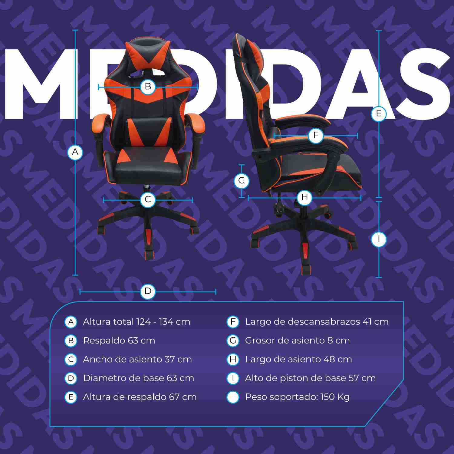 Silla de escritorio gamer ergonómica Reclinable MSI Comoda Homeoffice Rojo