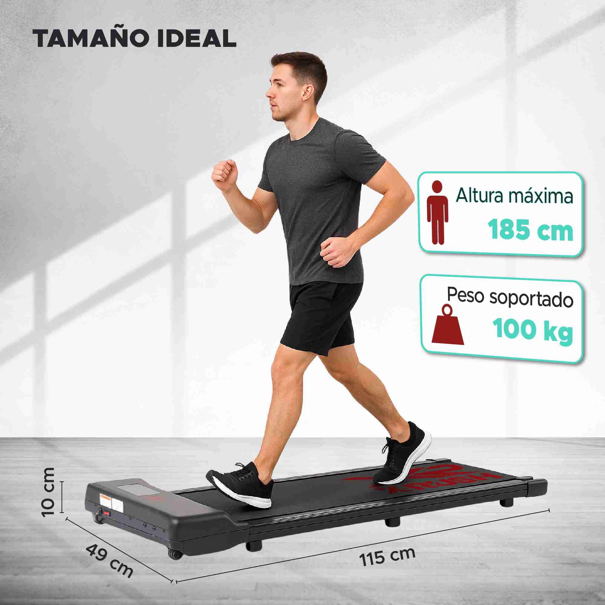 Caminadora Eléctrica 6km -negro
