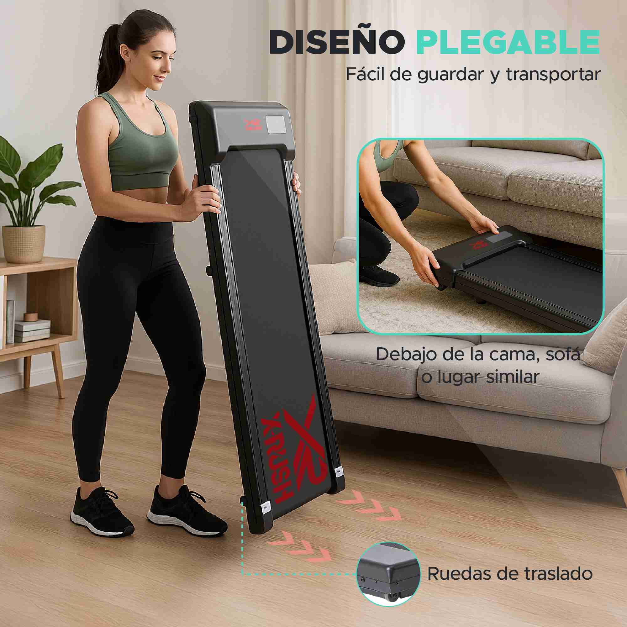 Caminadora Eléctrica 6km -negro