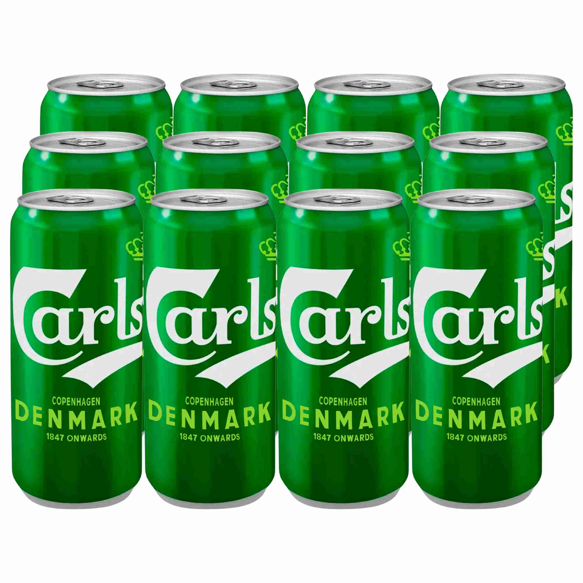 Cerveza Carlsberg 12 Pack en Lata de 500 ml