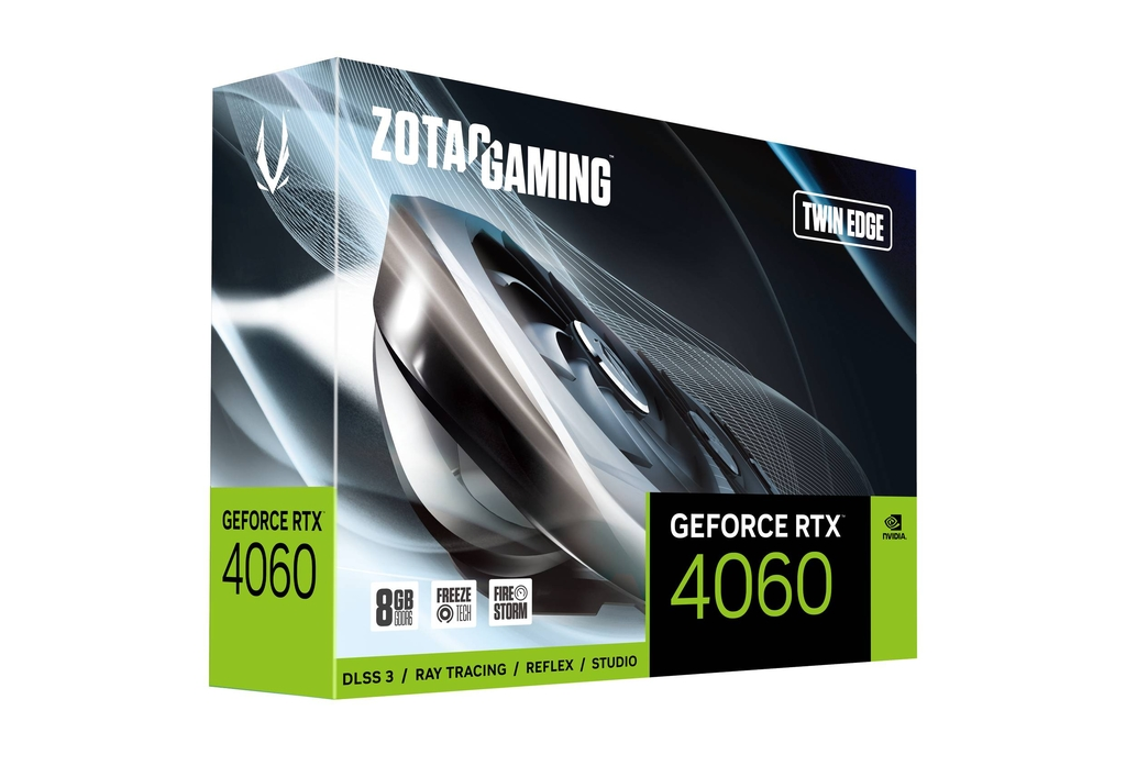 TVIDEO ZOTAC RTX4060 TWIN EDGE 8GB GDDR6 HDMI DP ZT-D40600E-10M