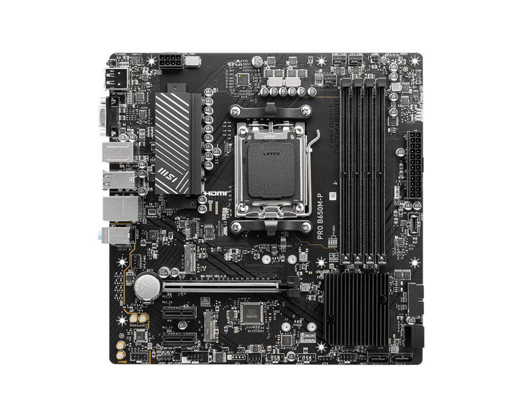 MB MSI PRO B650M-P AMD AM5 DDR5 256GB M-ATX HDMI PRO B650M-P