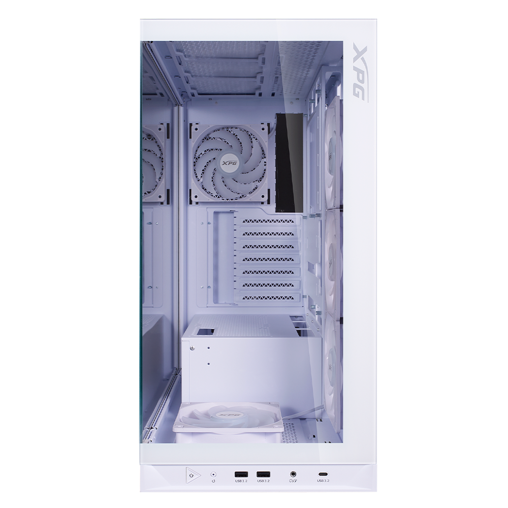 GABINETE ADATA XPG INVADER X BTFMT BLANCO ARGB ATX S/FUENTE CRISTAL INVADERXBTFMT-WHCWW