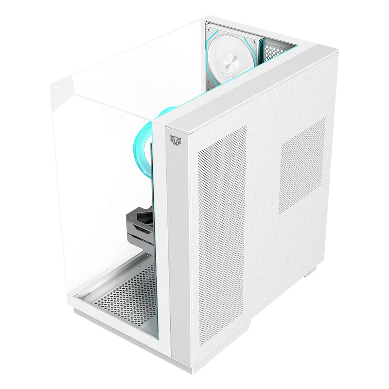 GABINETE BALAM RUSH TANK MAJESTIC 7600 BLANCO ATX USB-3.0 CRISTAL S/FUENTE BR-941501