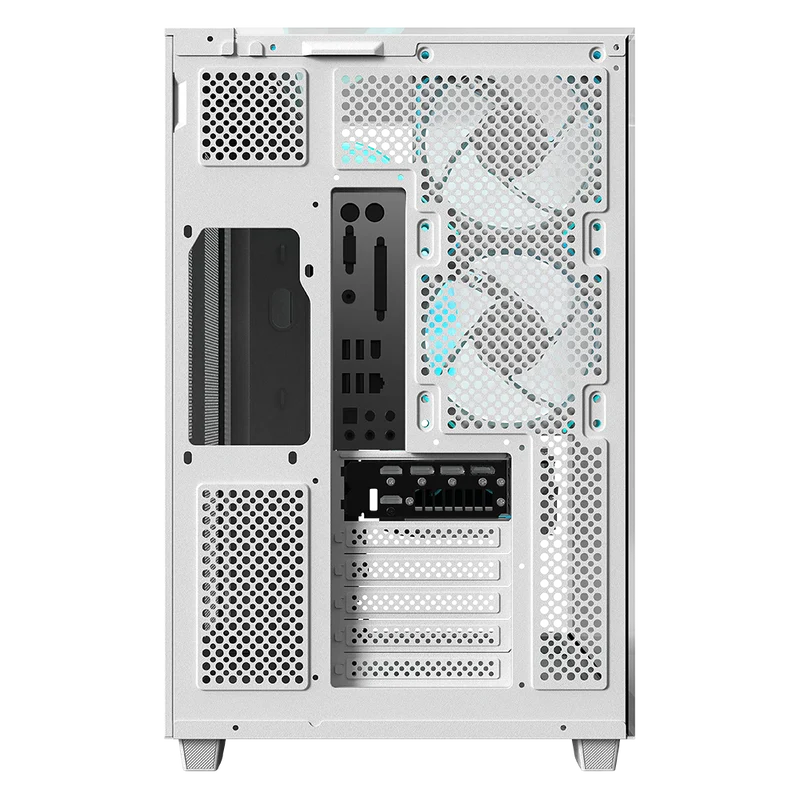 GABINETE BALAM RUSH TANK MAJESTIC 7600 BLANCO ATX USB-3.0 CRISTAL S/FUENTE BR-941501