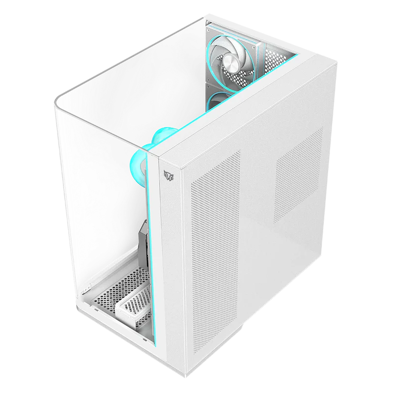 GABINETE BALAM RUSH TANK EXPERT 7800 BLANCO ATX USB-3.0 CRISTAL S/FUENTE BR-941563