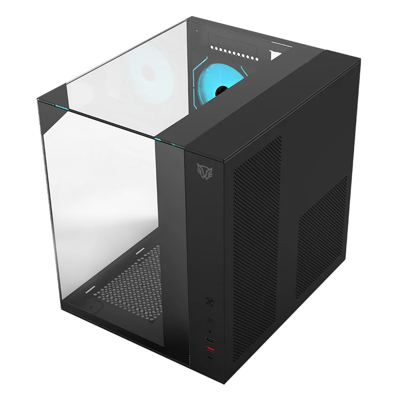 GABINETE BALAM RUSH TANK MAJESTIC 6600 NEGRO ATX USB-3.0 CRISTAL S/FUENTE BR-941525