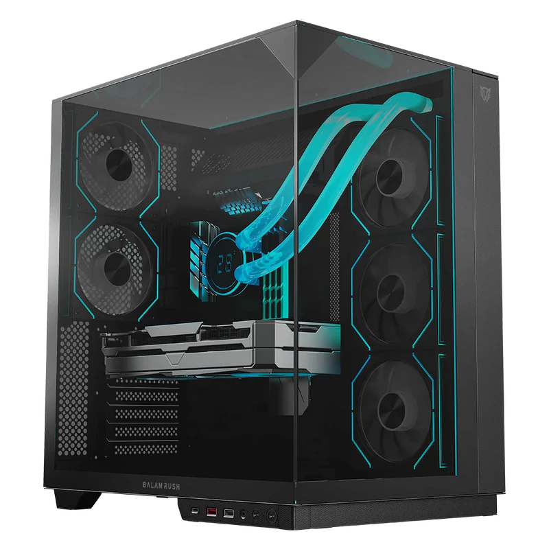GABINETE BALAM RUSH TANK MAJESTIC 7600 NEGRO ATX USB-3.0 CRISTAL S/FUENTE BR-941495
