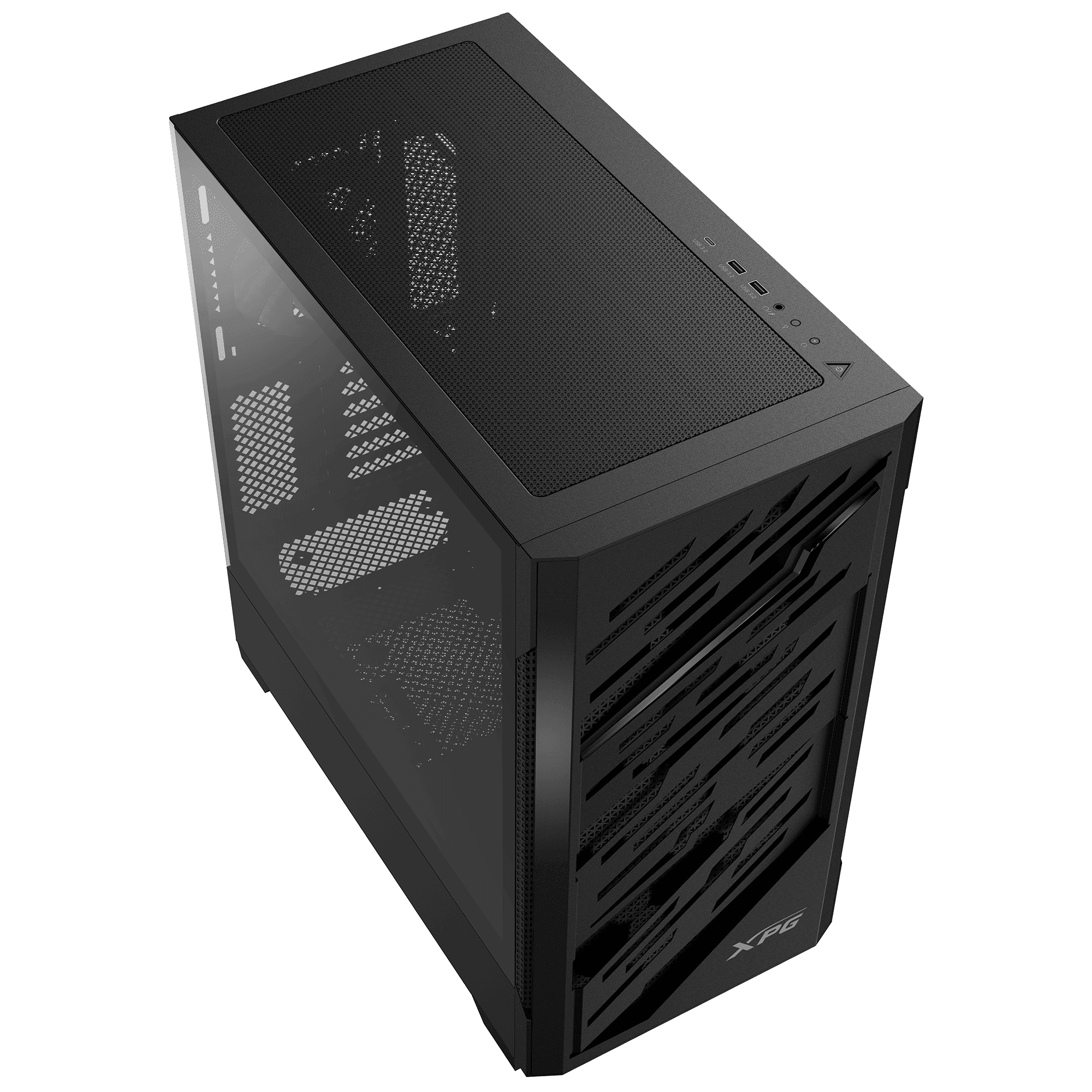 GABINETE ADATA XPG STARKER AIR BTF NEGRO ARGB ATX S/FUENTE CRISTAL STARKERAIRBTFMTA-BKCWW