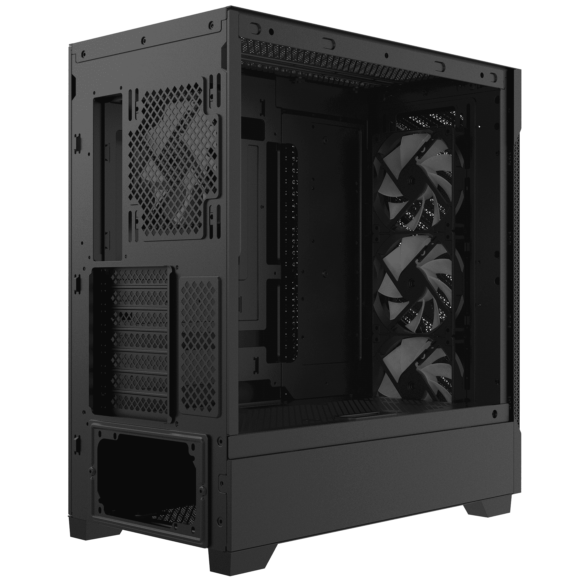 GABINETE ADATA XPG STARKER AIR BTF NEGRO ARGB ATX S/FUENTE CRISTAL STARKERAIRBTFMTA-BKCWW