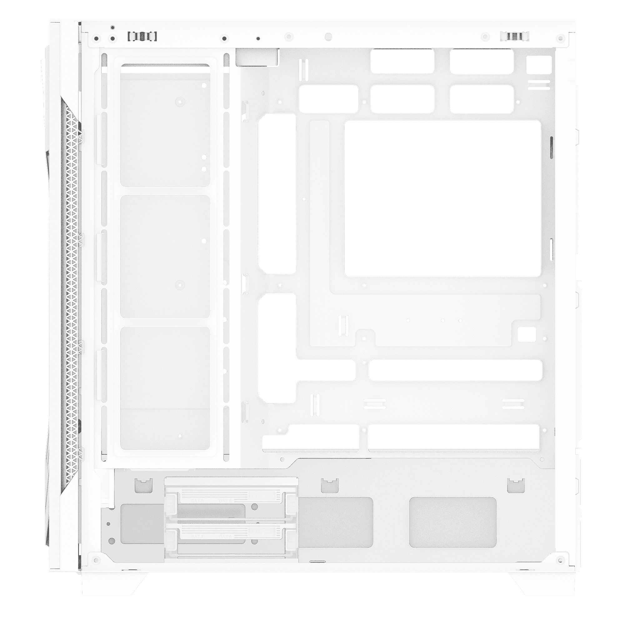 GABINETE ADATA XPG STARKER AIR BTF BLANCO ARGB ATX S/FUENTE CRISTAL STARKERAIRBTFMTA-WHCWW