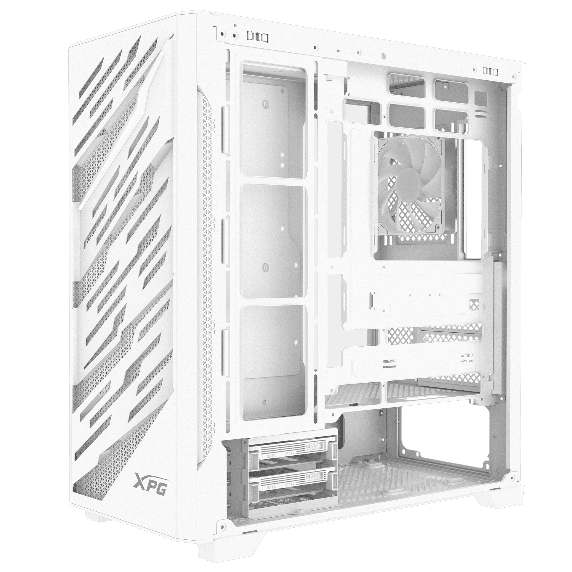 GABINETE ADATA XPG STARKER AIR BTF BLANCO ARGB ATX S/FUENTE CRISTAL STARKERAIRBTFMTA-WHCWW