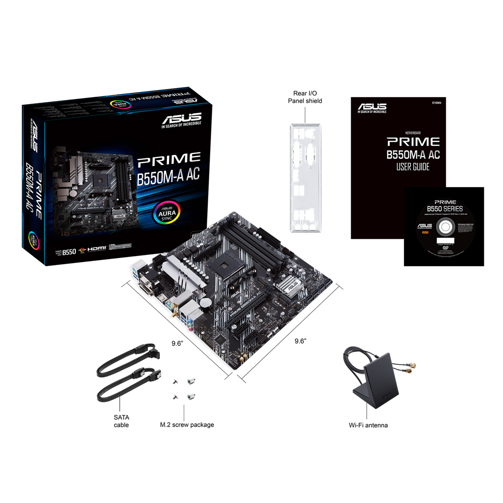 MB ASUS PRIME B550M-A AC WIFI AM4 DDR4 MICRO ATX HDMI