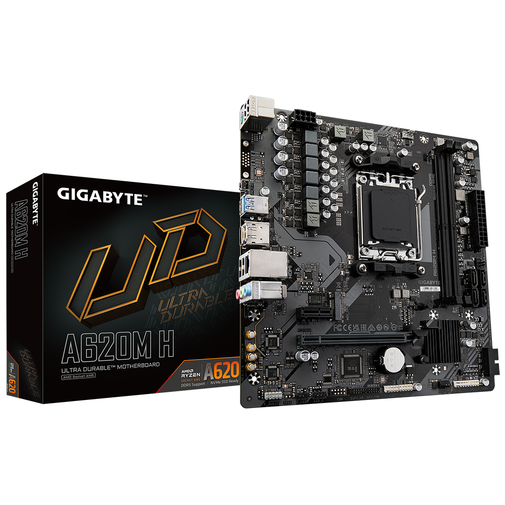 MOTHER AMD A620M H AM5 GIGABYTE  2xDDR5 128GB ATX