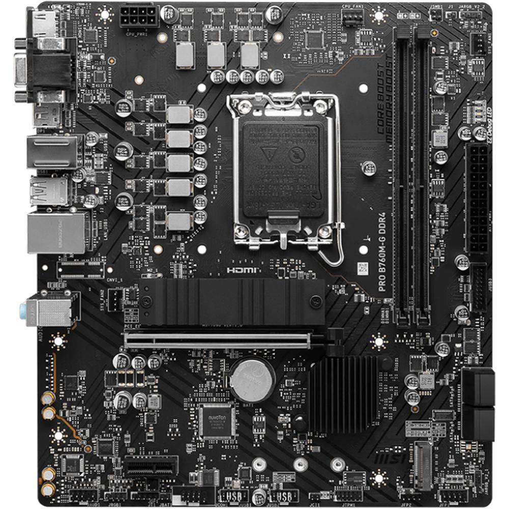MB MSI PRO B760M-G INTEL 14VA LGA1700 DDR4 64GB M-ATX DP HDMI VGA PRO B760M-G DDR4
